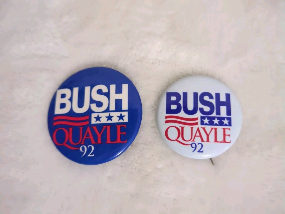 1992 Busch - Quayle Button Pins