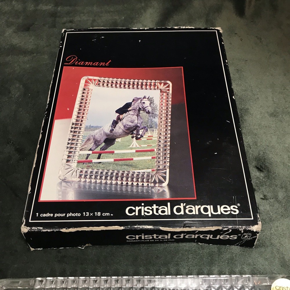 Vintage Crystal d'Arques Clear Crystal Photo Frame