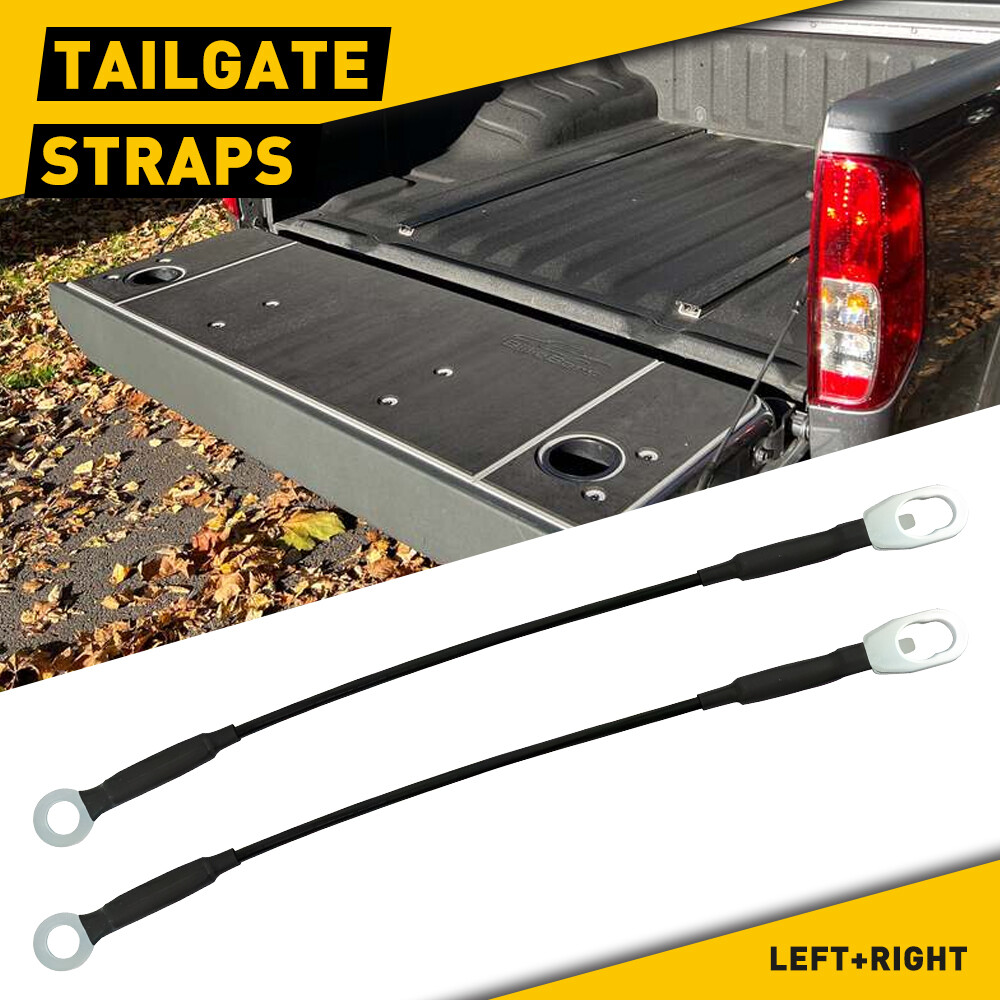 For 1998-2004 Nissan Frontier Rear Tailgate Support Cable Straps Set Left/Right