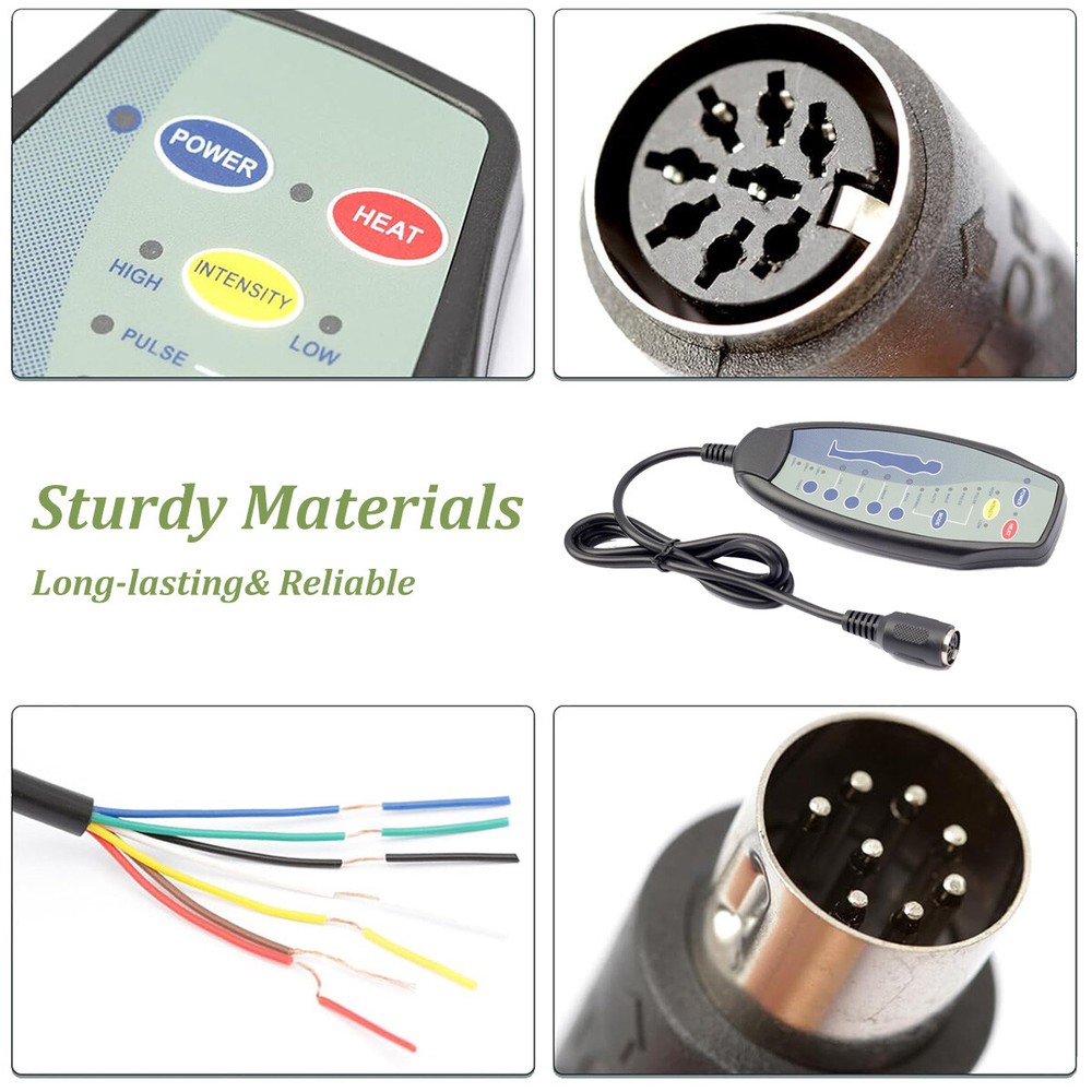 8 Pin Female Plug Massage Remote Hand Control Controller Replacement Easy Setup