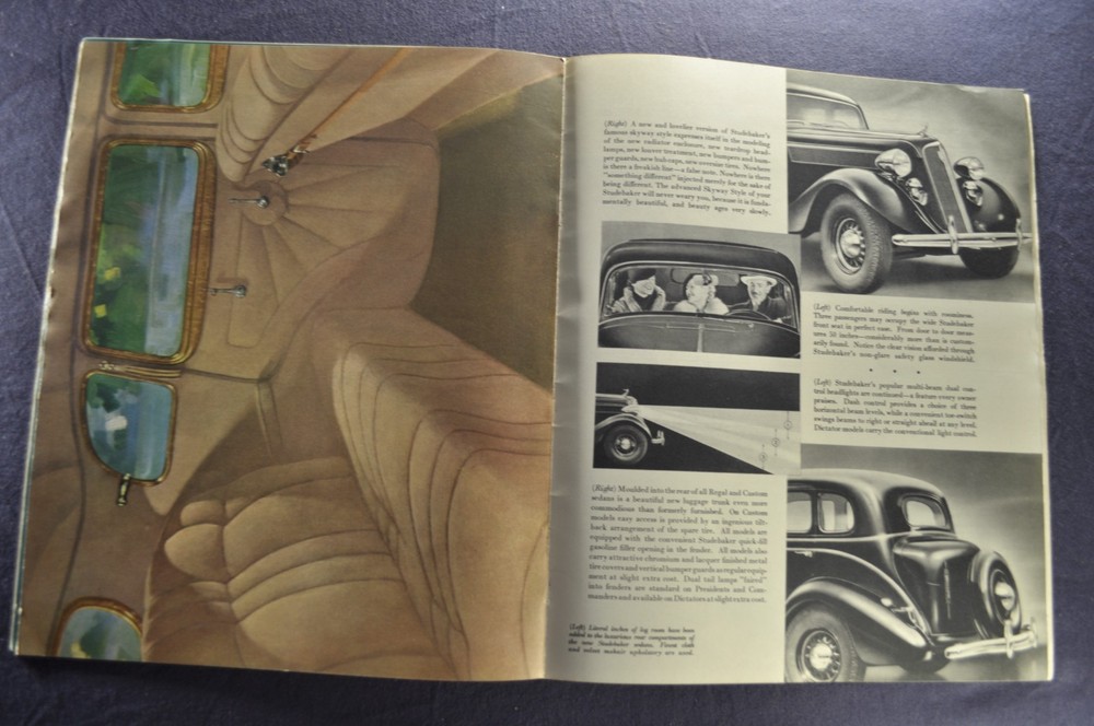 1935 Studebaker Catalog Brochure President Dictator Commander Nice Original 35