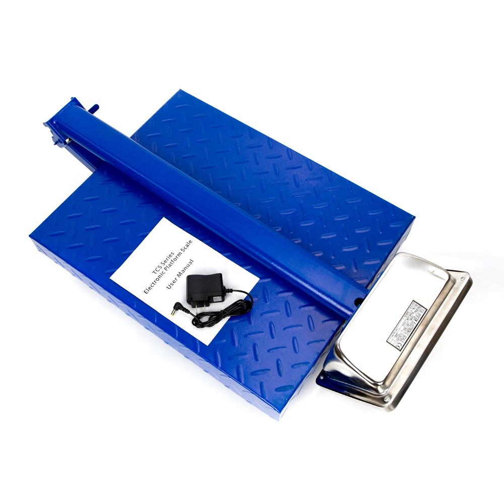 300KG/661lb Computing Digital Floor Platform Scale Shipping Postal Scale,Blue