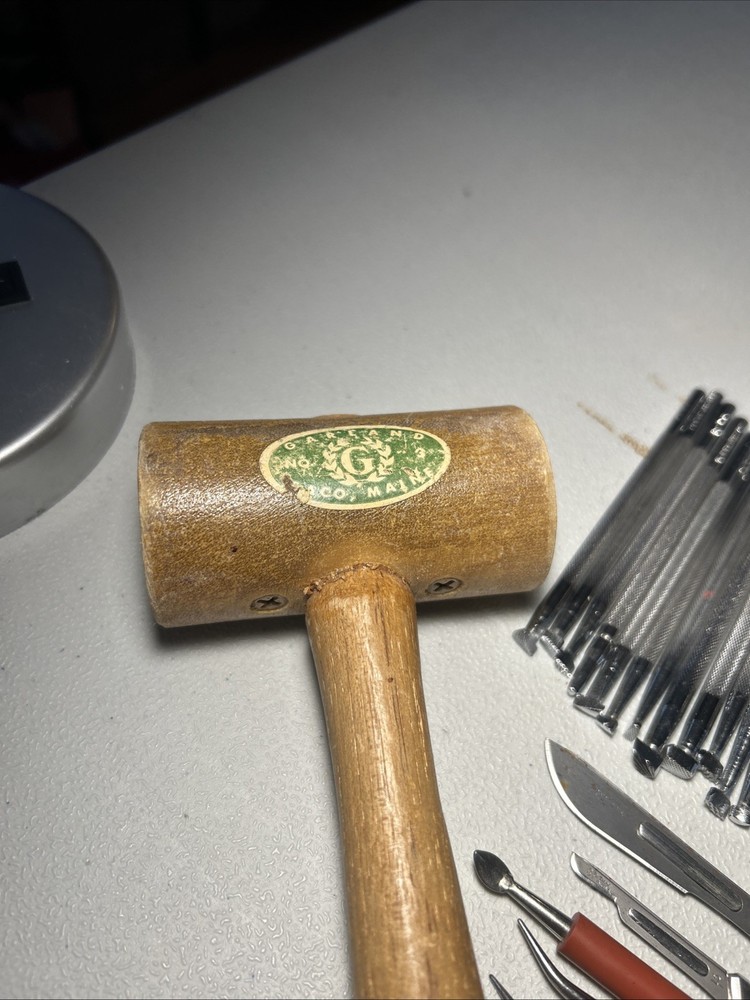 Vintage Leather Working Tools Craftool plus extras - 70 pcs total