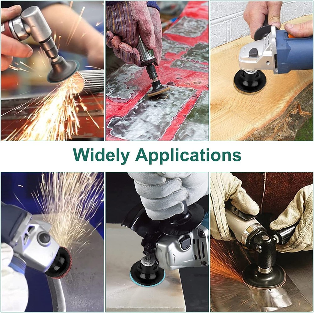 51 PCS 2" Medium Roll Lock Grinding Surface Conditioning Disc with 2" Pad Holder