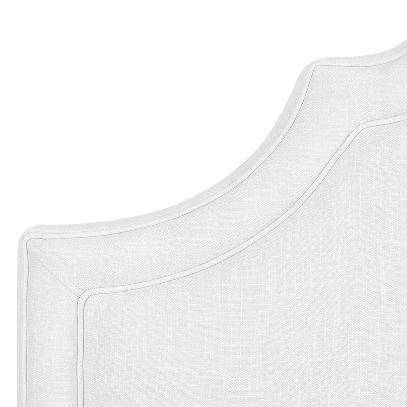 Catherine Upholstered King Headboard Antique White