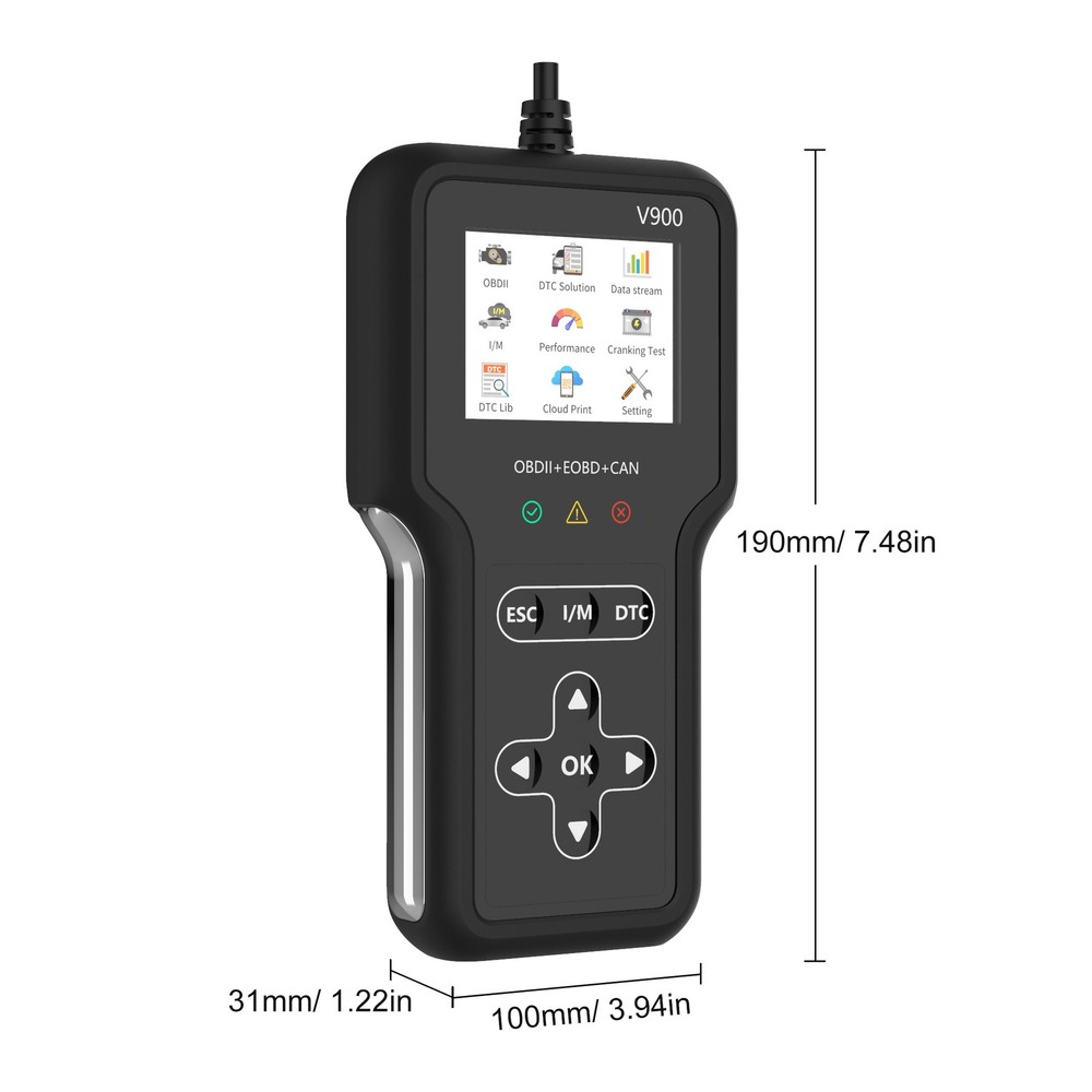 OBD2 Scanner Car Transmission Battery Deep Diagnostic Tool Code Reader Mode 6/8