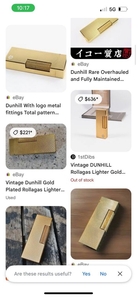 Sunil Gold Plated Vintage Lighter