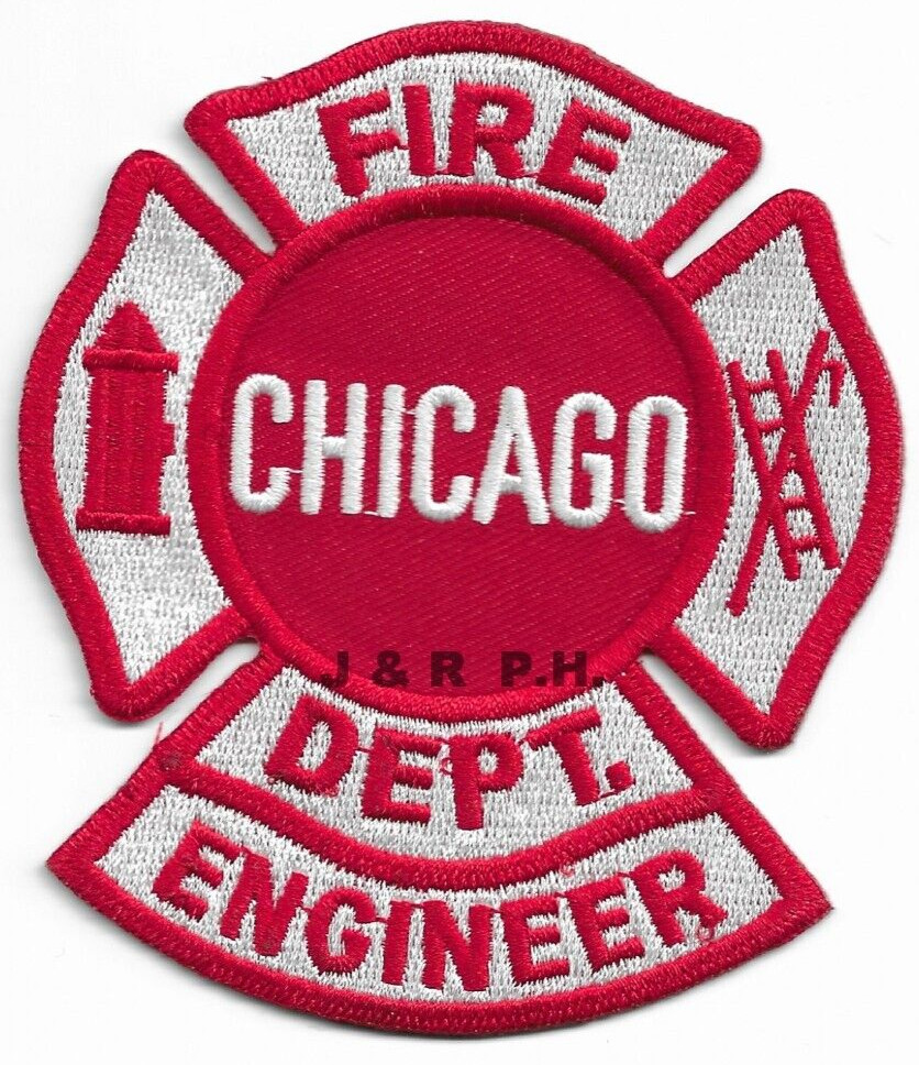 *NEW*  Chicago  Engineer, Ilinois (3.5" X 4" size) fire patch