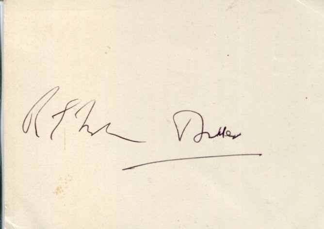 Unknown 1930s British Opera Singer Signed Autograph