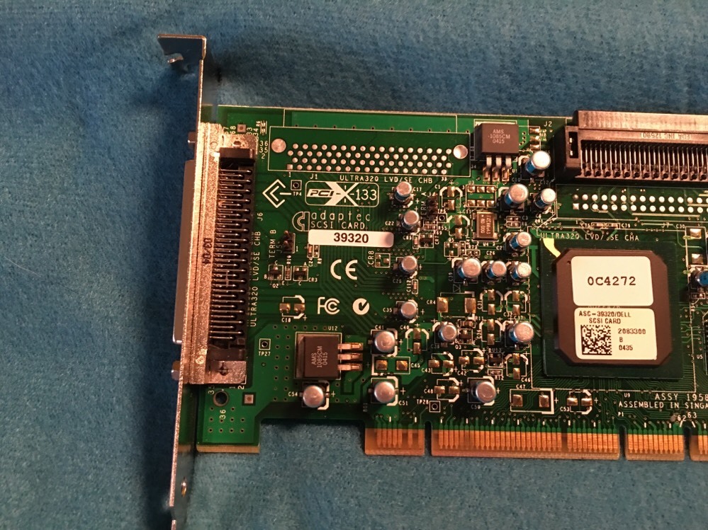 ADAPTEC SCSI CARD 49320 PCI-X 133