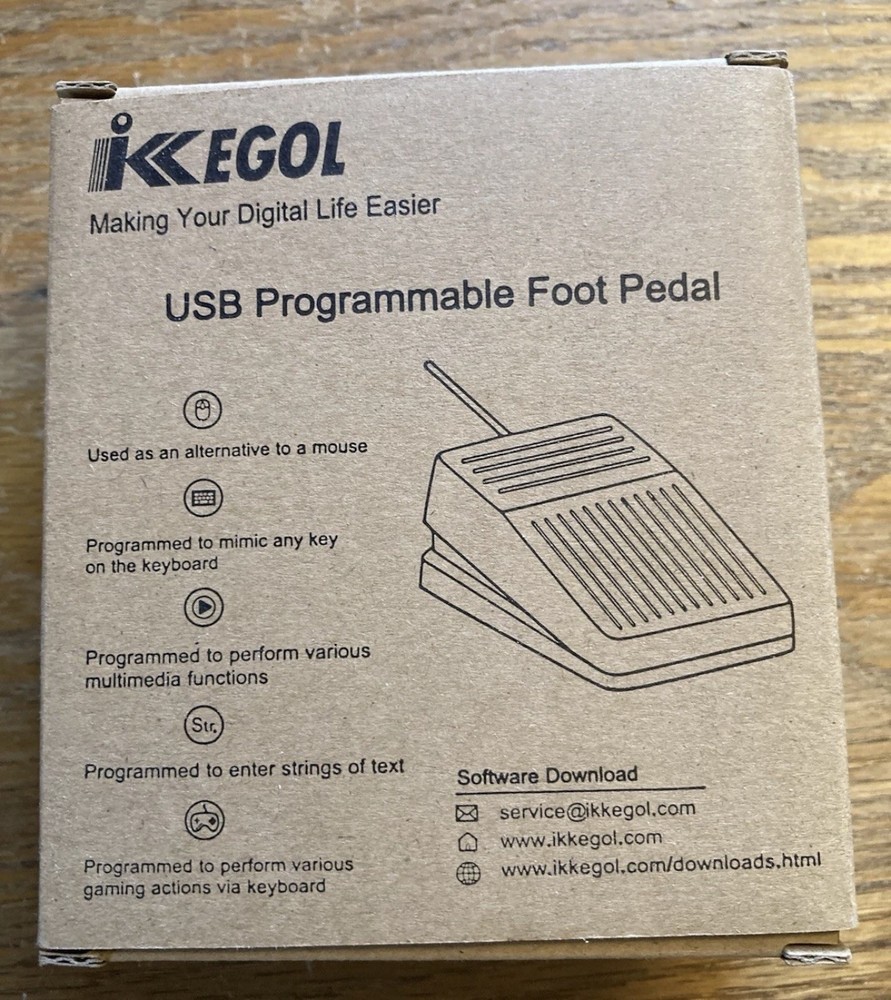 iKKEGOL USB Programmable Foot Pedal