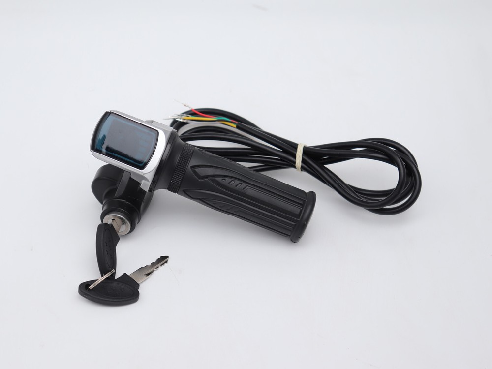 48V electric scooter throttle handle with keylock power indicator light