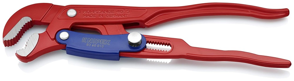 KNIPEX Tools Swedish Pattern Pipe Wrench S-Shape Fast Adjust 8360010