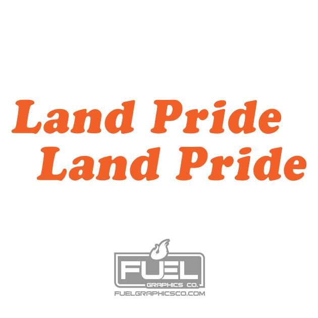Land Pride Implement Premium Vinyl Decal 2 Pack - Equipment Decal
