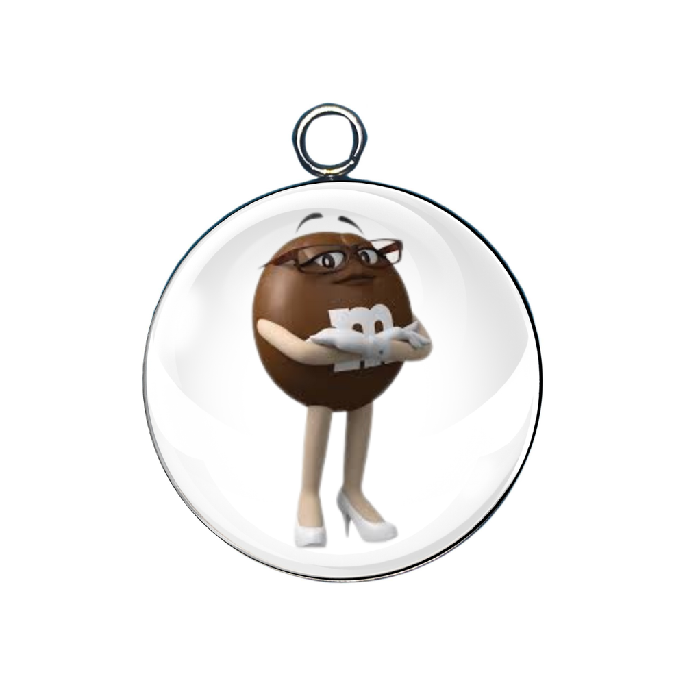 M & M Glass Cabochon Charms