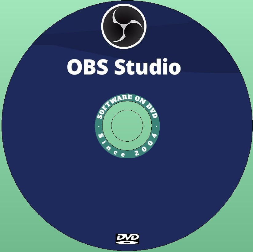 Latest Release OBS Studio Video Recording Editing Streaming App Windows on DVD