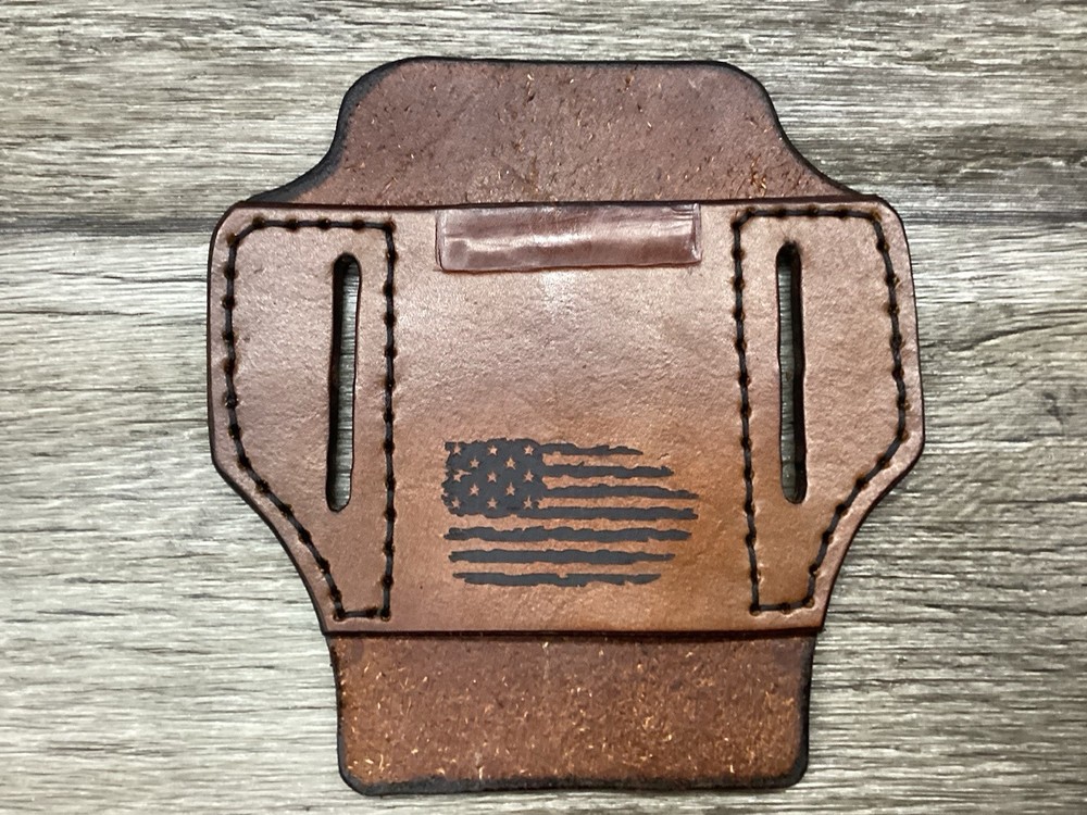 Leather Folding Clip Knife Sheath (Sheath Only)