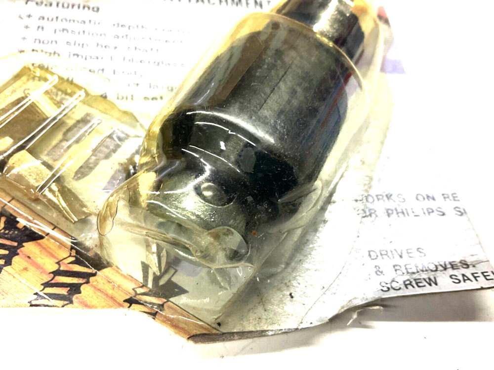 NOS! SCREWDRIVER ATTACHMENT w/ BITS for POWER DRILL