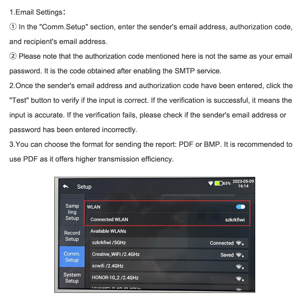 12-Lead ECG Machine Diagnostic Automatic Interpretation data transfer via email
