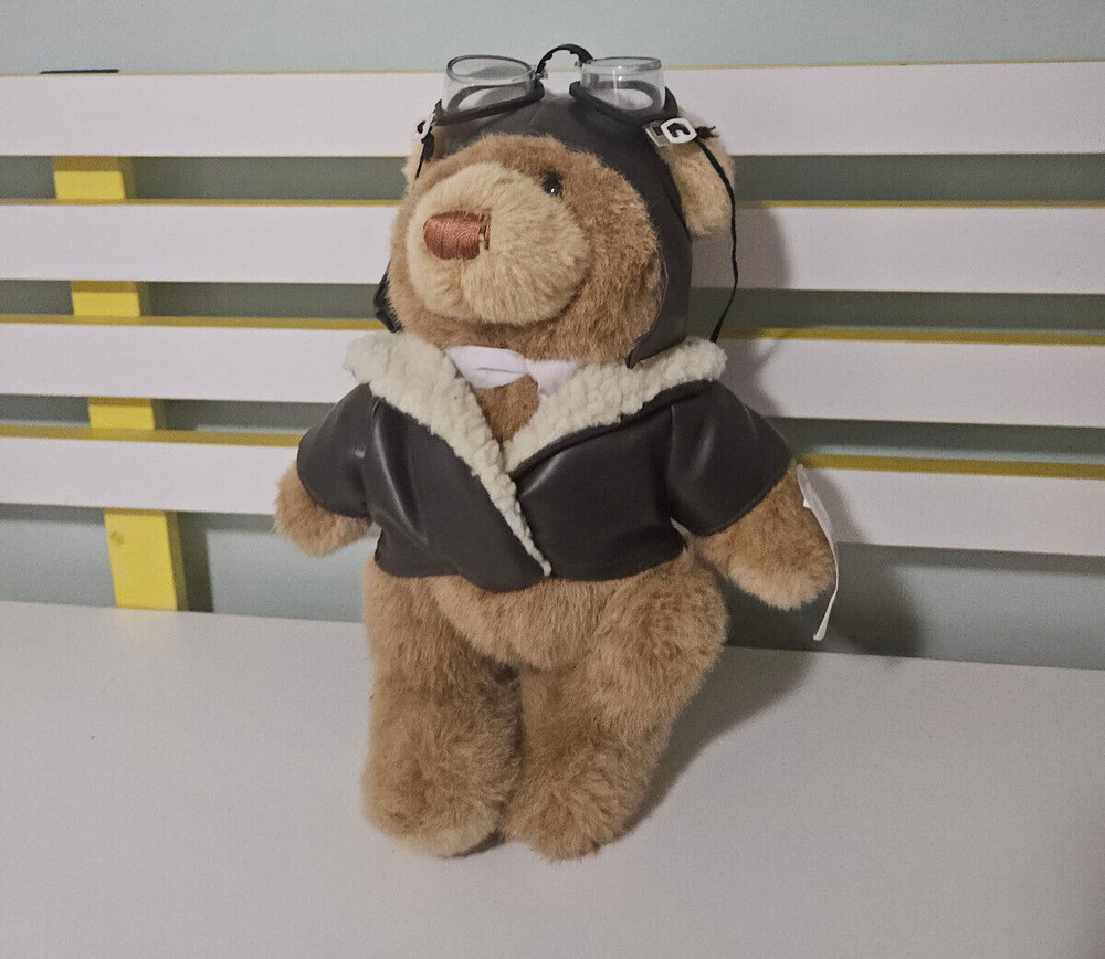 RACQ CAREFLIGHT BEAR PILOT WITH GOGGLES JACKET AVIATOR GLASSES
