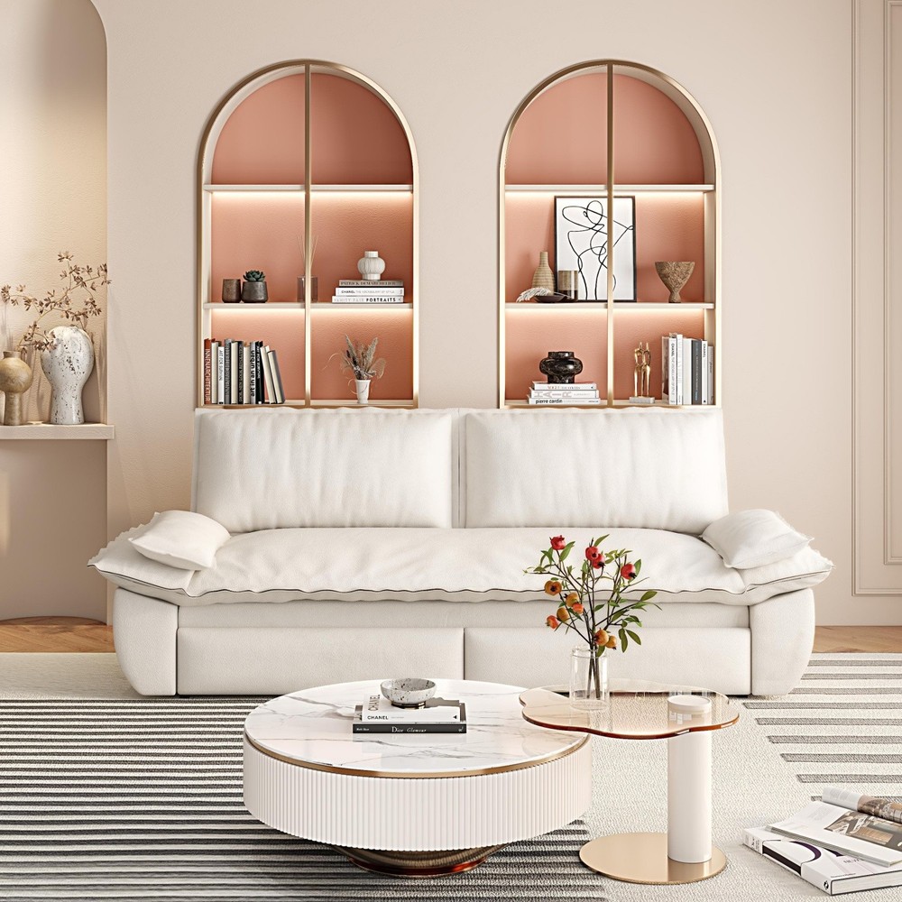 Convertible Sofa Bed 3-in-1 Multi-Function Sleeper Sofa Chair w/ Pull-Out Bed