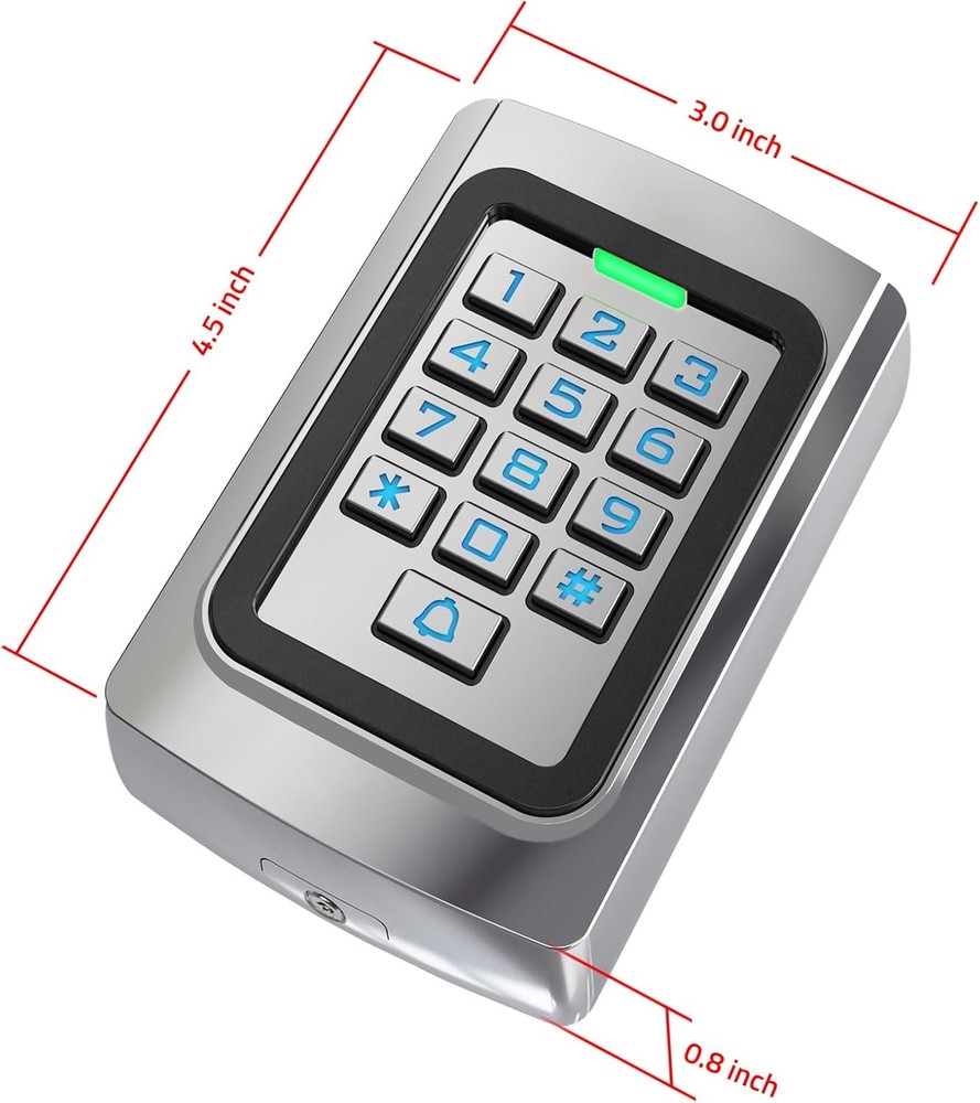 Wired Access Control Keypad Waterproof Keyless Entry System for Garage Door