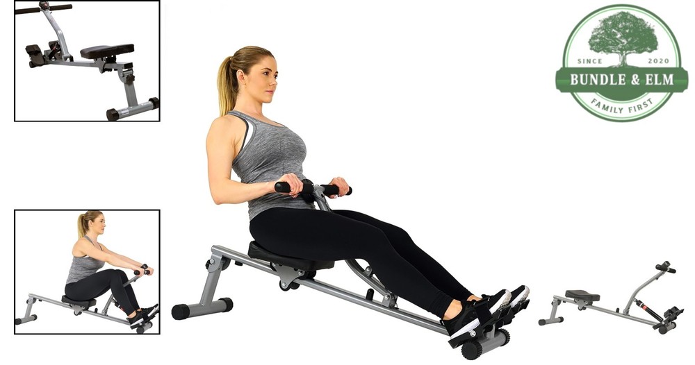 Ergonomic Rowing Machine for Complete Body Workouts—12 Resistance Levels