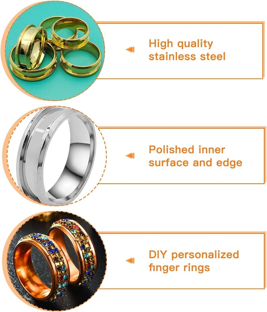 Core Ring Blanks for Jewelry Making - 6 Sizes