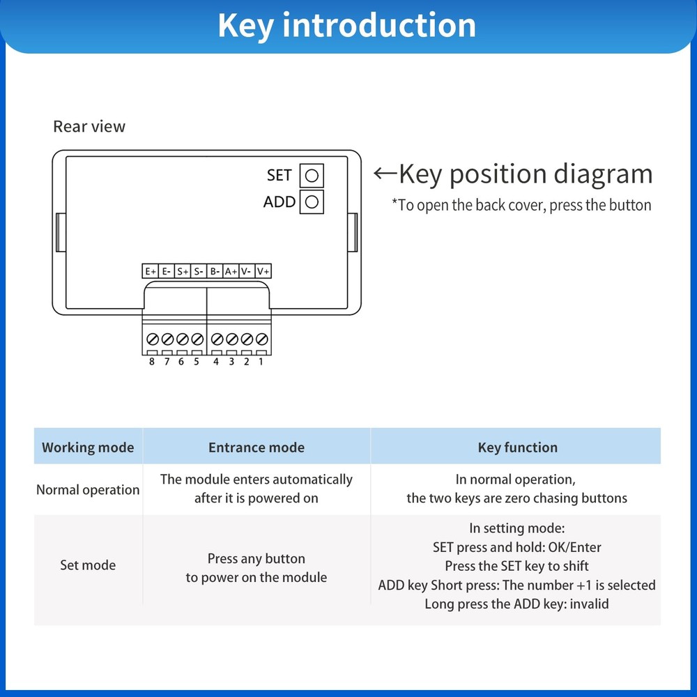 Load Cell Sensor Weigh Platform with 4-Digital Readout Display RS485 Comm