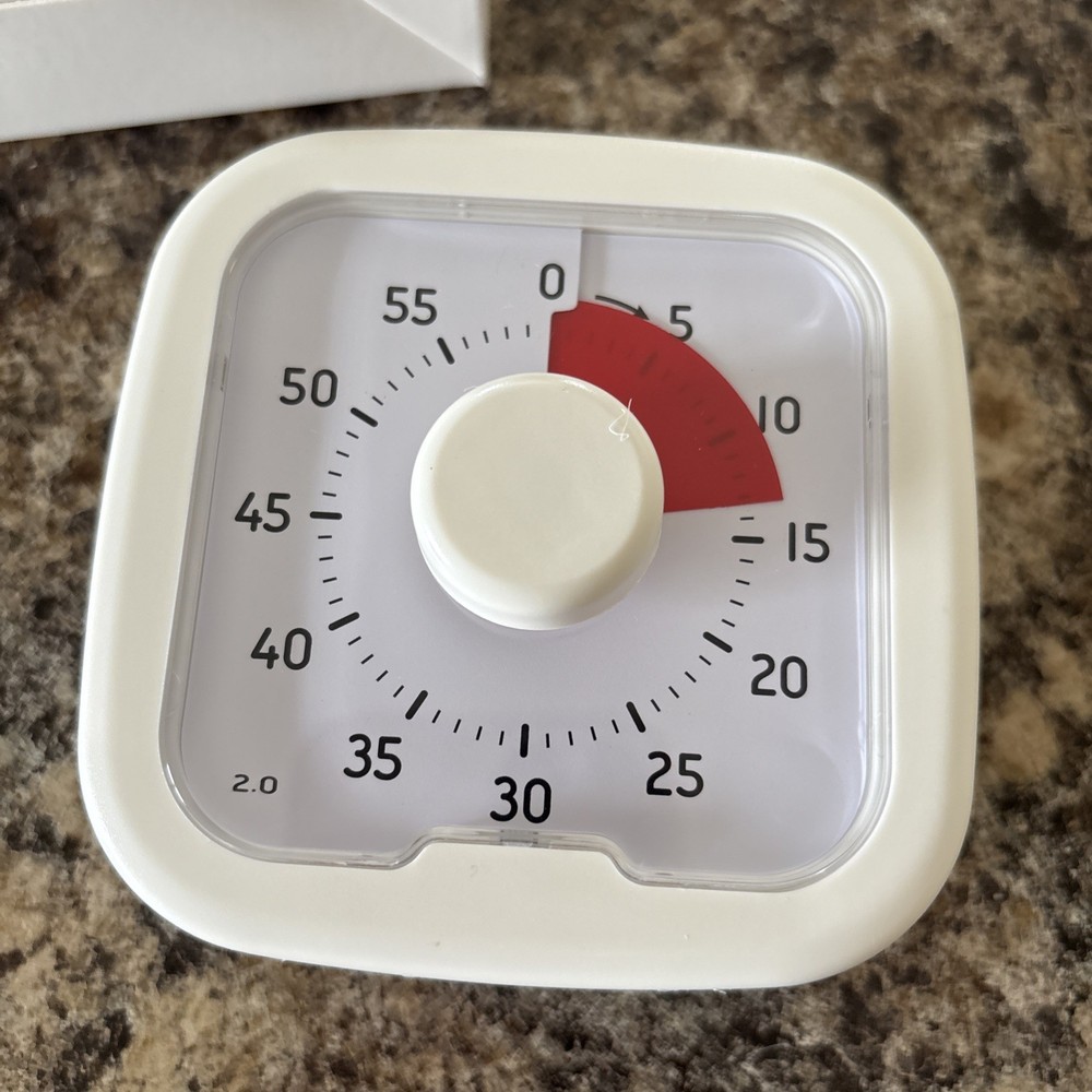 VISUAL TIMER 60 Minute Kids Desk Countdown Clock RED Display Homeschool Teacher