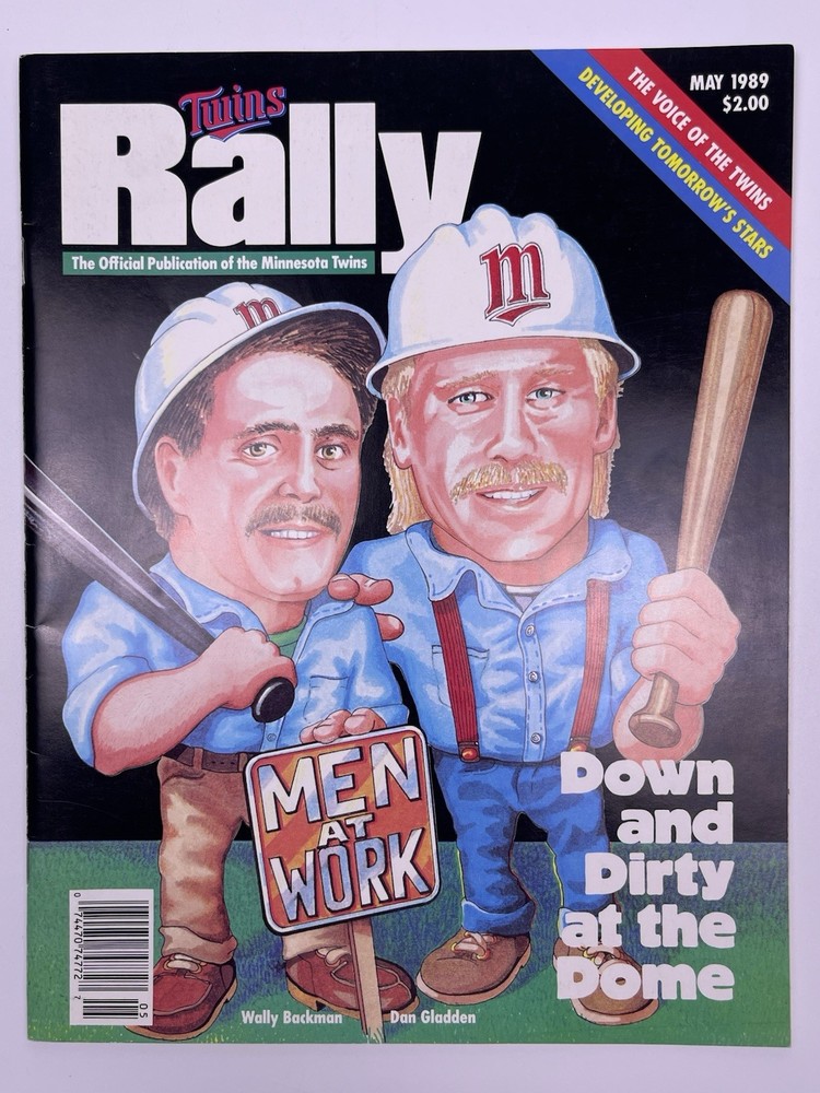 Minnesota Twins Baseball May 1989 Rally Magazine Program Publication MLB