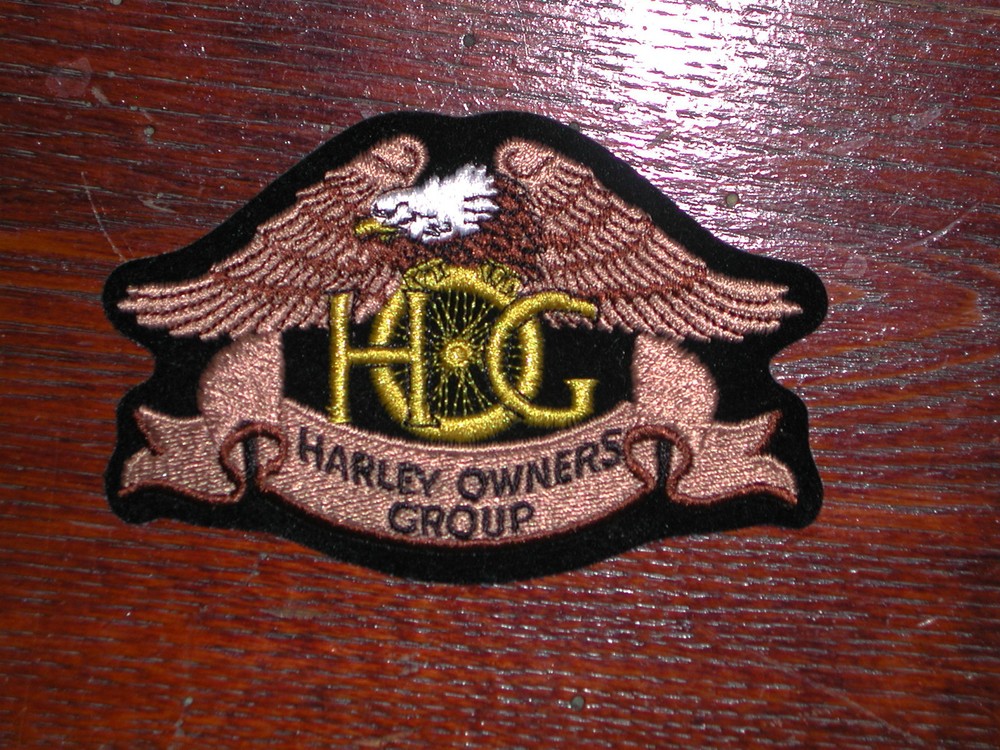 HARLEY DAVIDSON HARLEY OWNERS GROUP HOG EMBROIDERED PATCH