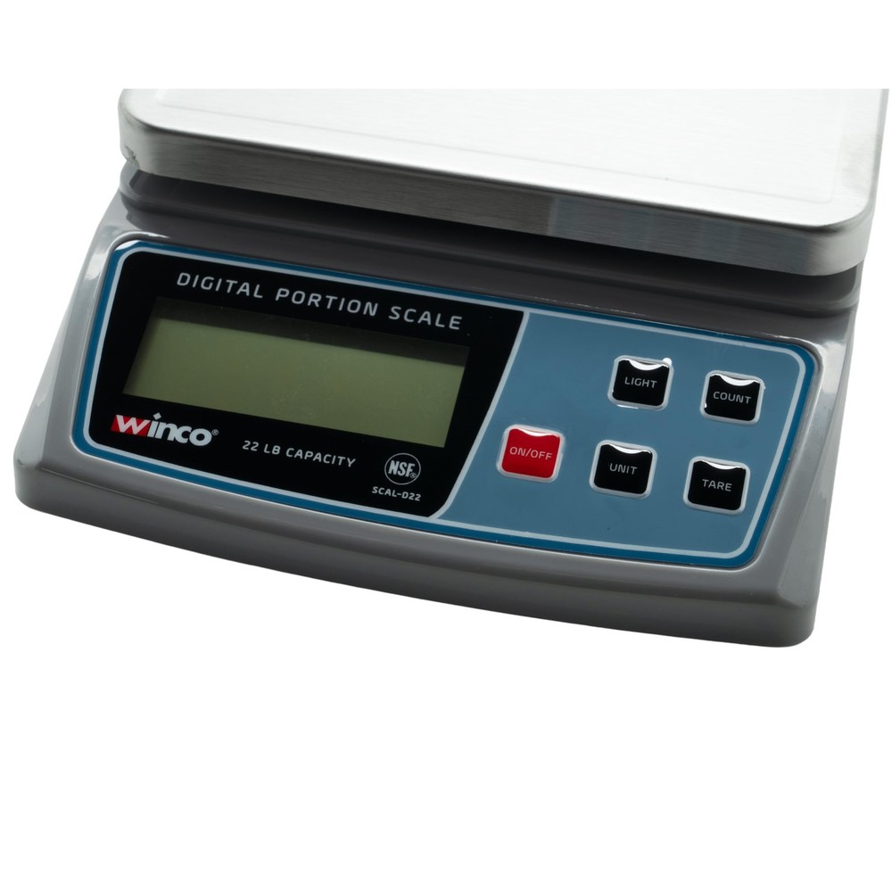 Winco SCAL-D22 Digital 22 Pound Portion Control Scale