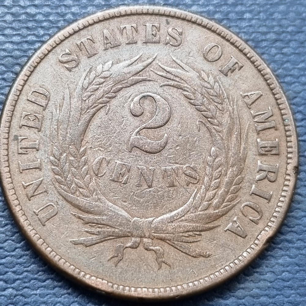 1869 Two Cent Piece 2c Type Coin Better Grade XF + #97010