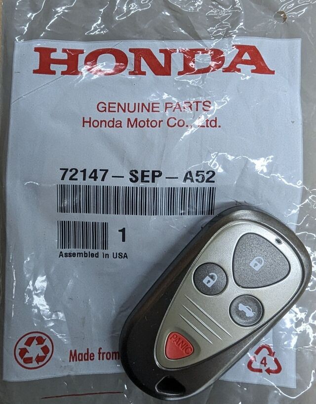Genuine  2004-2008 Acura - Transmitter Assembly Keyless (Memory 1) 72147sepa52