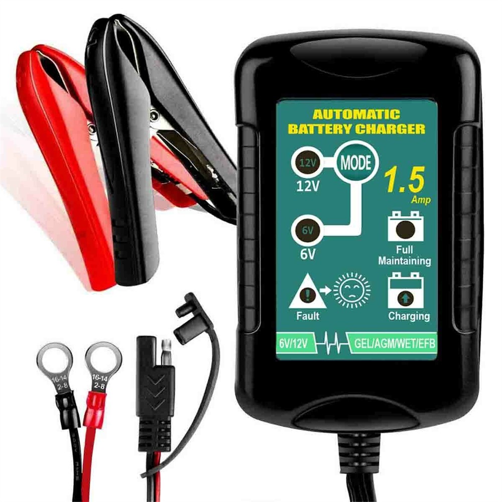 Automatic Battery Charger Maintainer Motorcycle Trickle Float Fits Tender 6V 12V