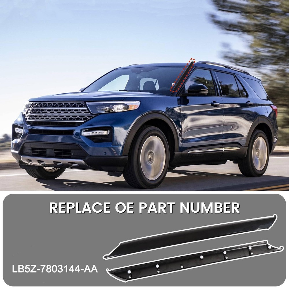 Windshield A-Pillar Trim Molding Right Passanger Side Compatible with 2020-20...