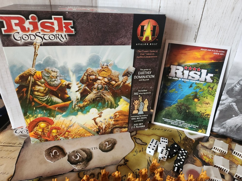 Risk Godstorm REPLACEMENT Game Pieces Cards Pieces Dice READ