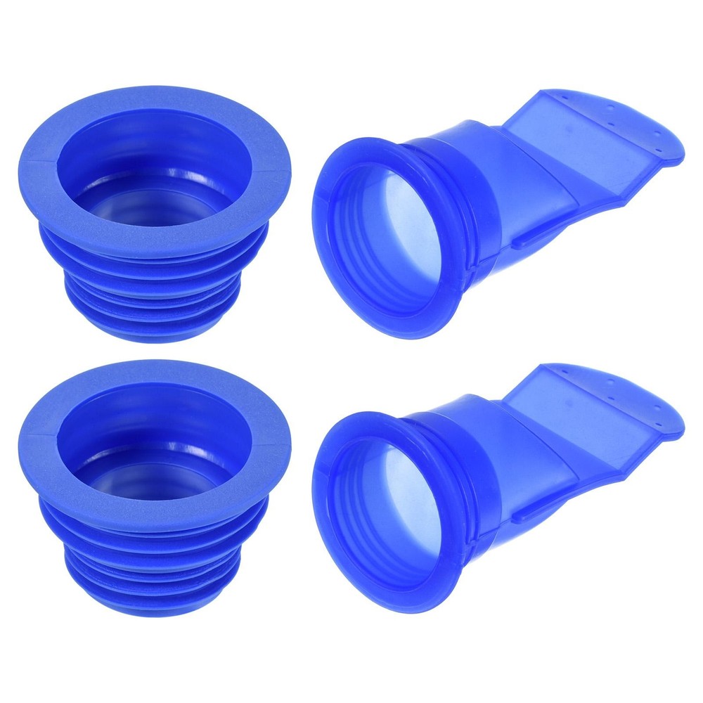 2 Set Sewer Drain Pipe Sealing Plug Blue Anti-odor Core