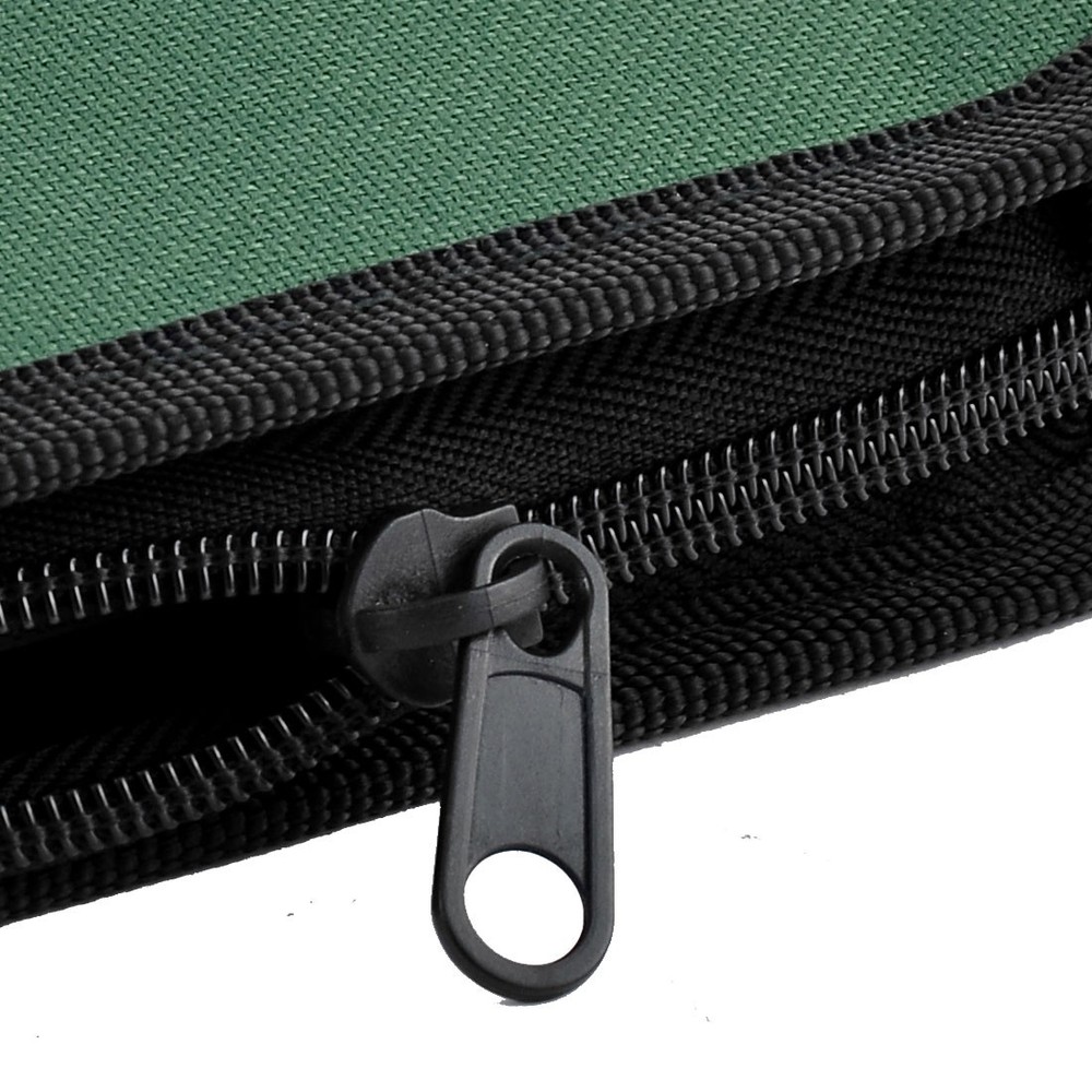 Zipper Closure Portable Disc CD DVD Storage Organizer Container Holder Green