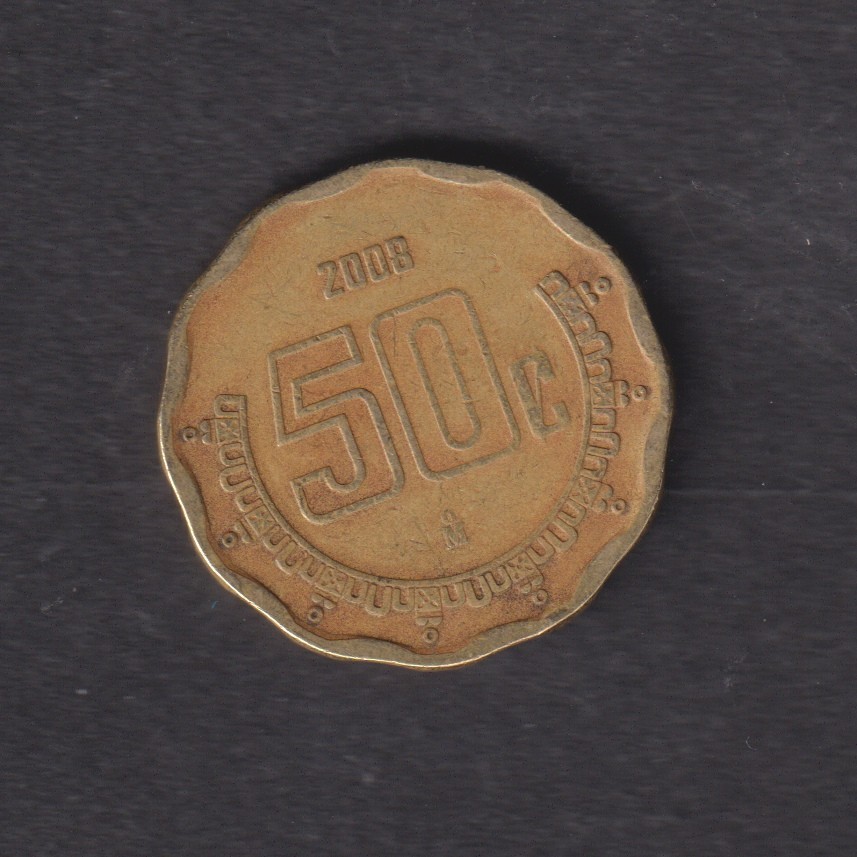 MEXICO - 2008 50 Cents Coin (51)