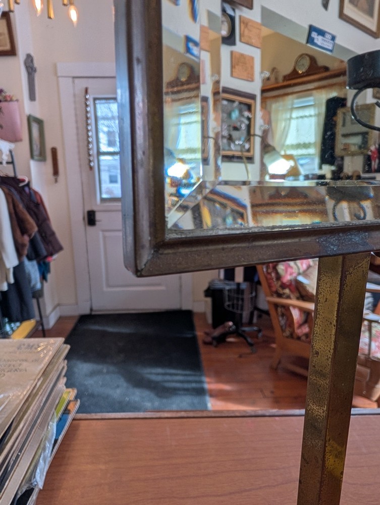 Vintage art deco adjustable vanity/boudoir mirror