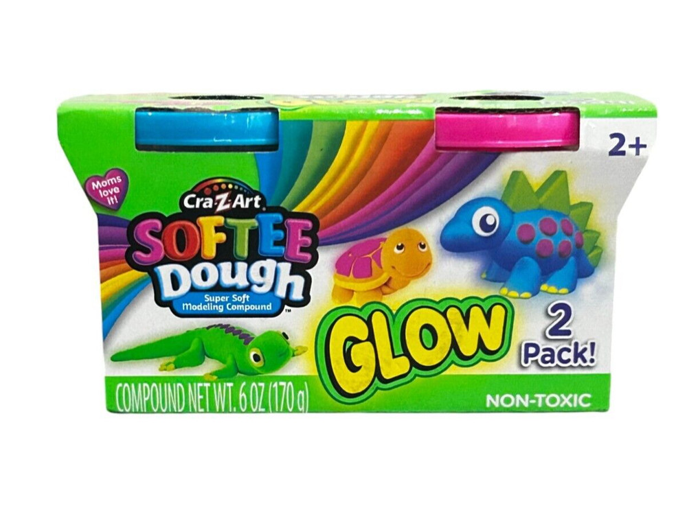 Cra-Z-Art 2 Pack Softee Dough - Glow