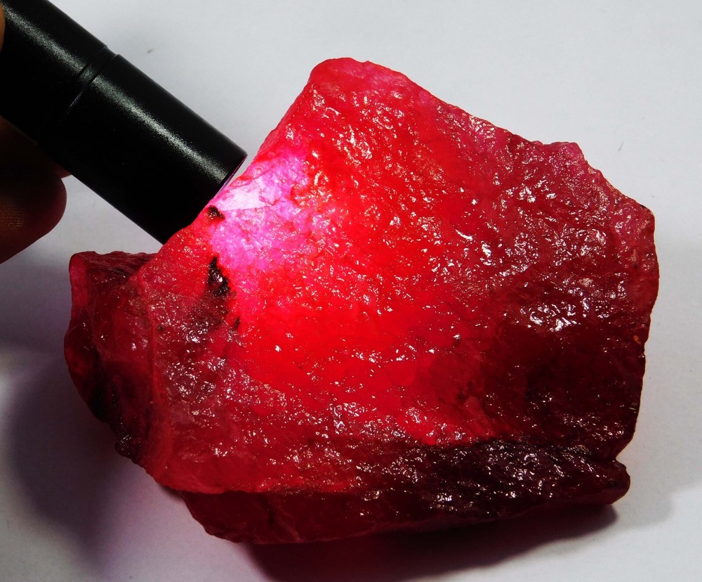 Huge 1645 Ct+ Natural Earth Mined Red Ruby Rough Loose Gemstone