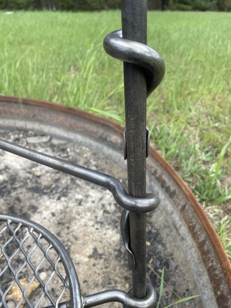 Campfire Stake Grill - Hand Forged Iron