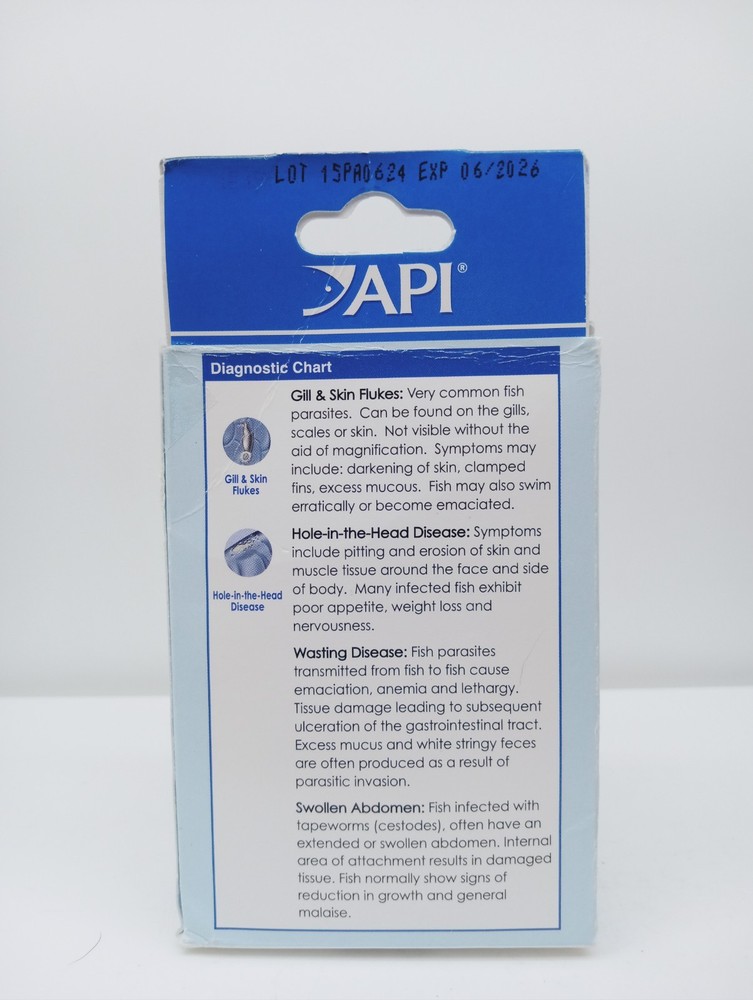 API General Cure Freshwater Saltwater Fish Powder Medication 10 Packets per Box