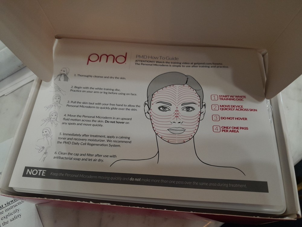 PMD Personal Microderm Pro New Open Box Missing Training Disc