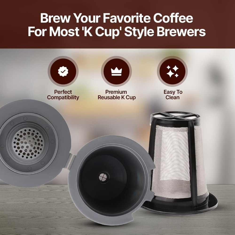Reusable Filter Cups for Cuisinart Coffee Makers - Premium Refillable Coffee Cup