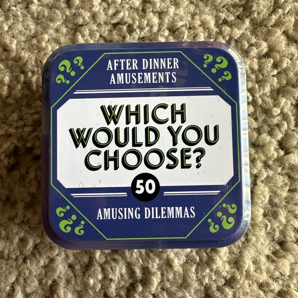 After Dinner Amusements: Which Would You Choose?: 50 Amusing Dilemmas (Cards)