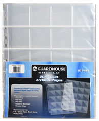 Guardhouse Shield Thumb Cut 20 Pocket Polypropylene Pages - 10 pack